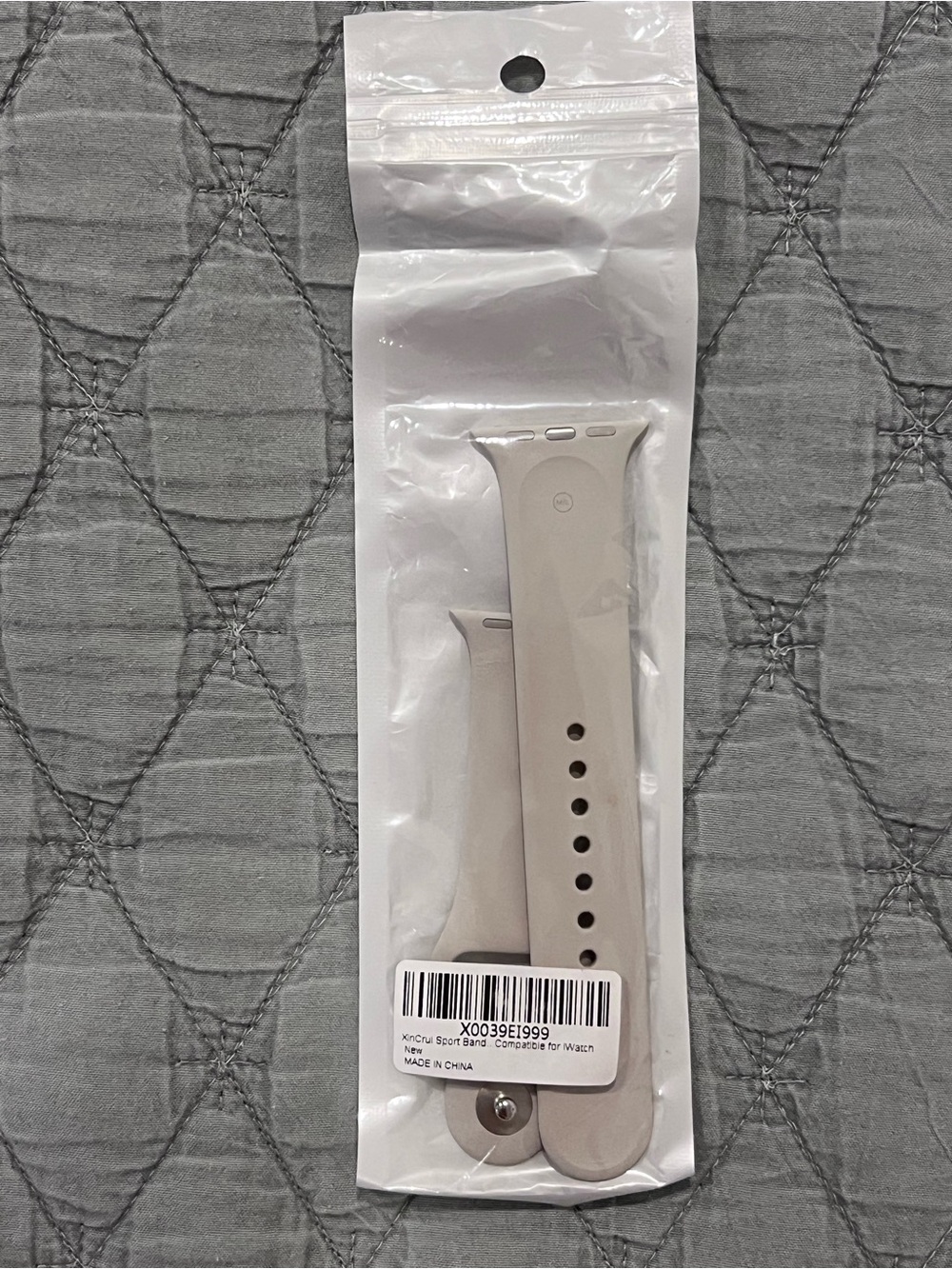 Silicone Watch Band for Smartwatches (iWatch) - Beige M/L